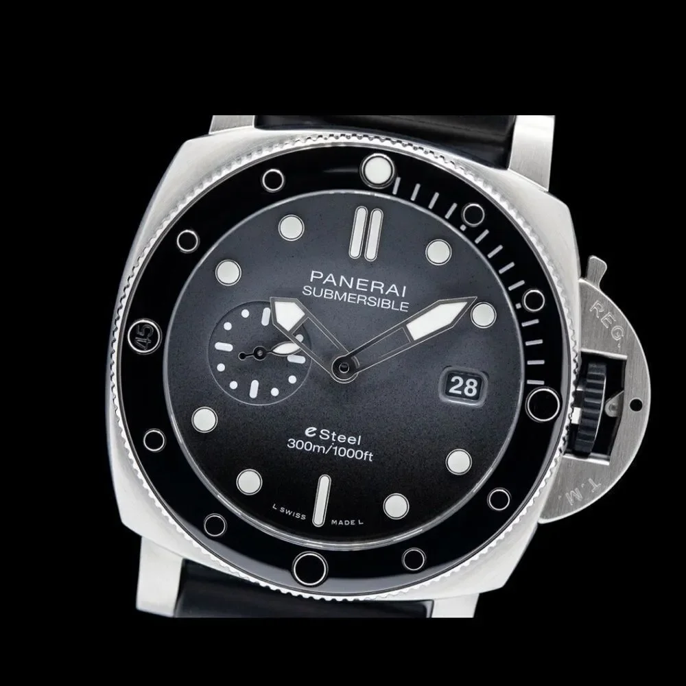 Panerai 44mm Submersible QuarantaQuattro Grigio Roccia SS Gray Dial PAM01288